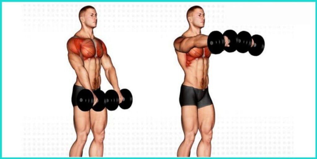 Shoulder Workout for Beginners- front raise